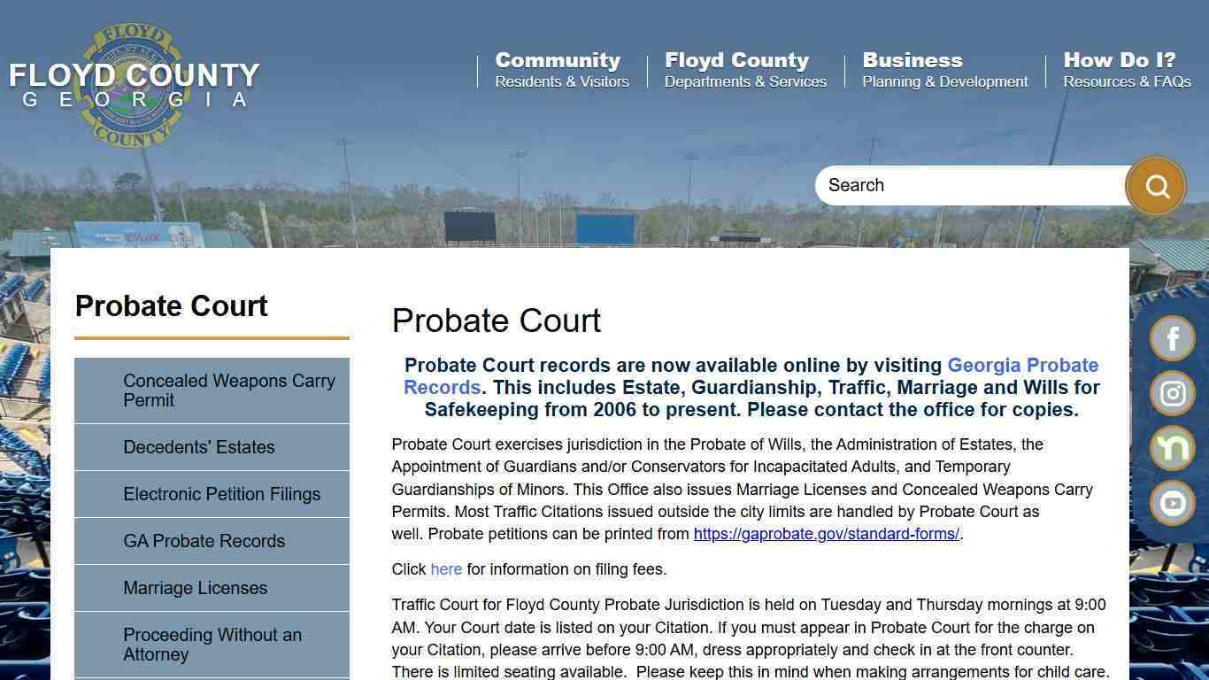 Probate Court | Floyd County Georgia